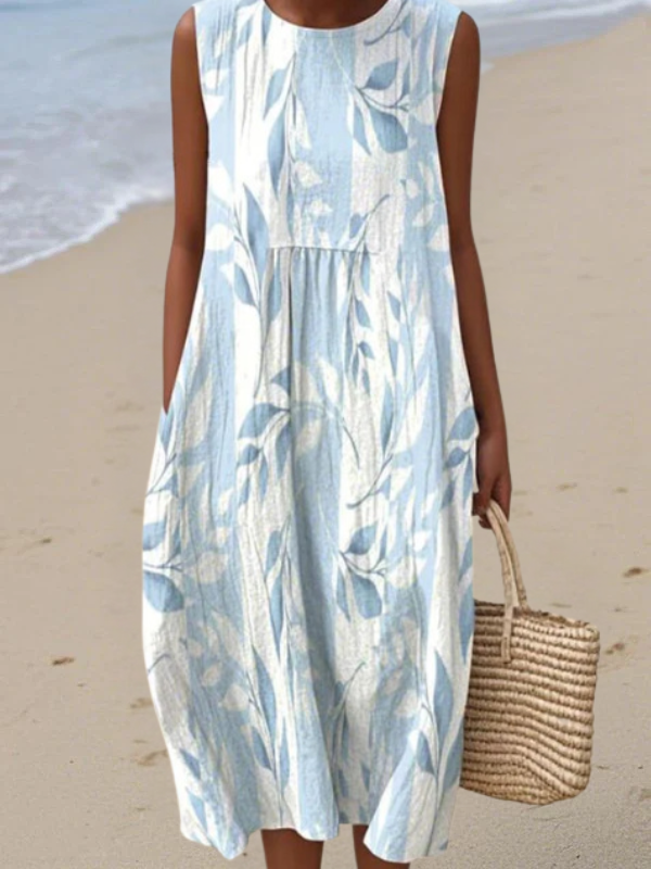 Robe Midi Joy™ à Feuilles