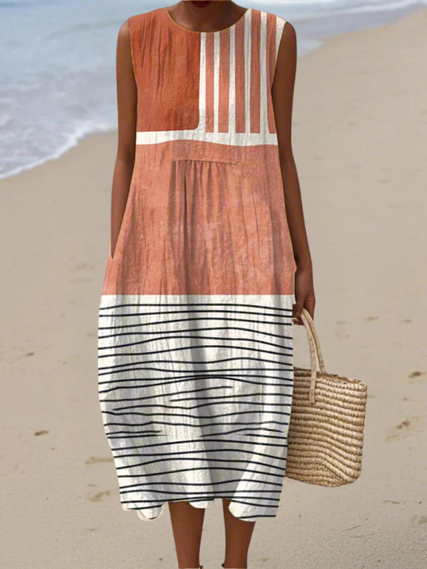 Robe midi à rayures Skye™