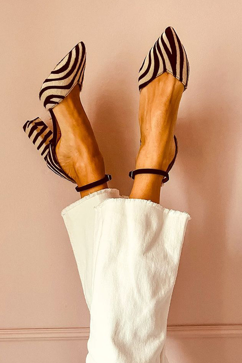 Zebrina™ | Sandales à talons moyens avec motif zèbre