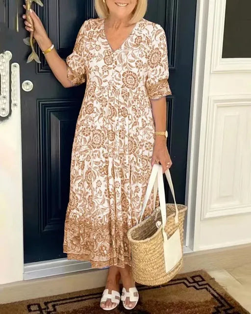 Billie - Robe d'été fleurie chic