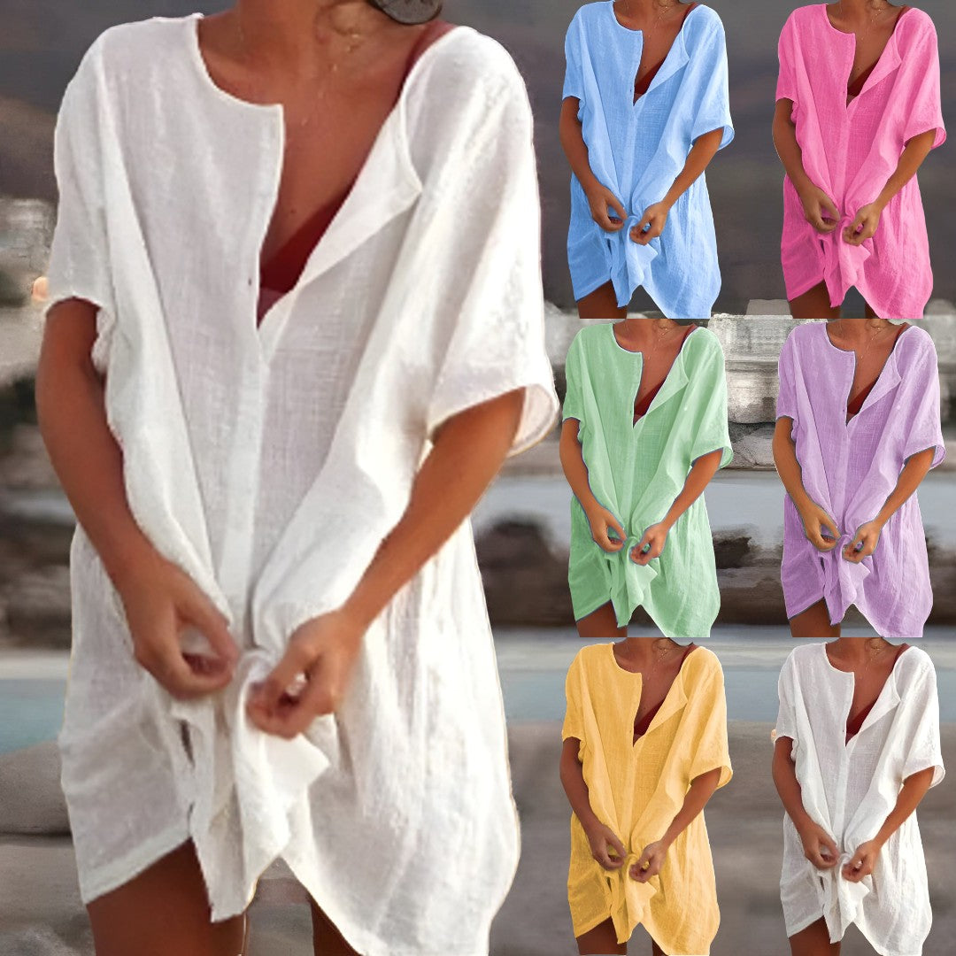 Domozi™ - Robe d'été en coton léger