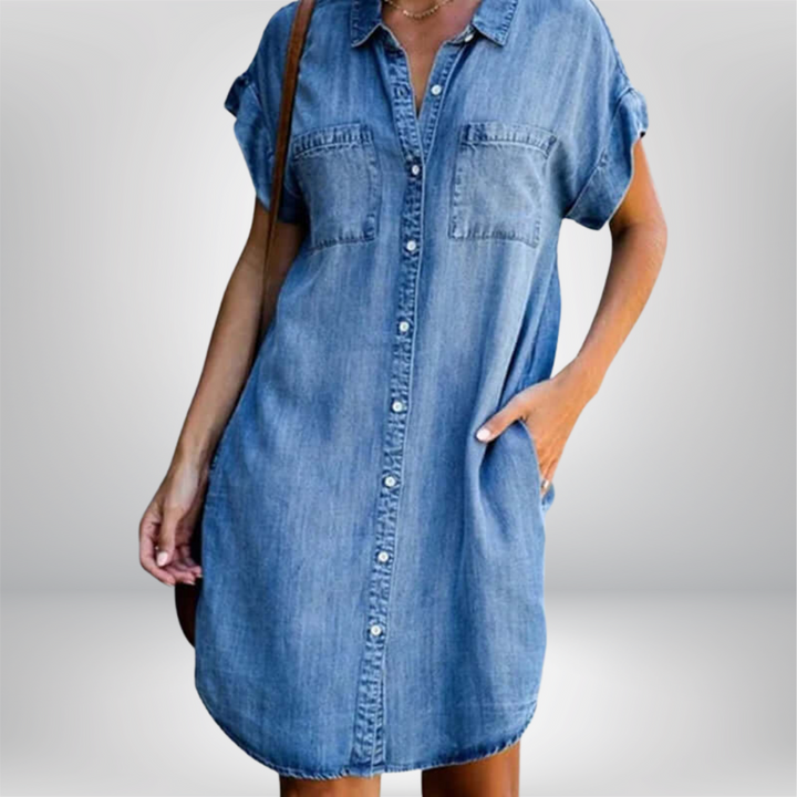 Sofia® | Robe Décontractée en Denim
