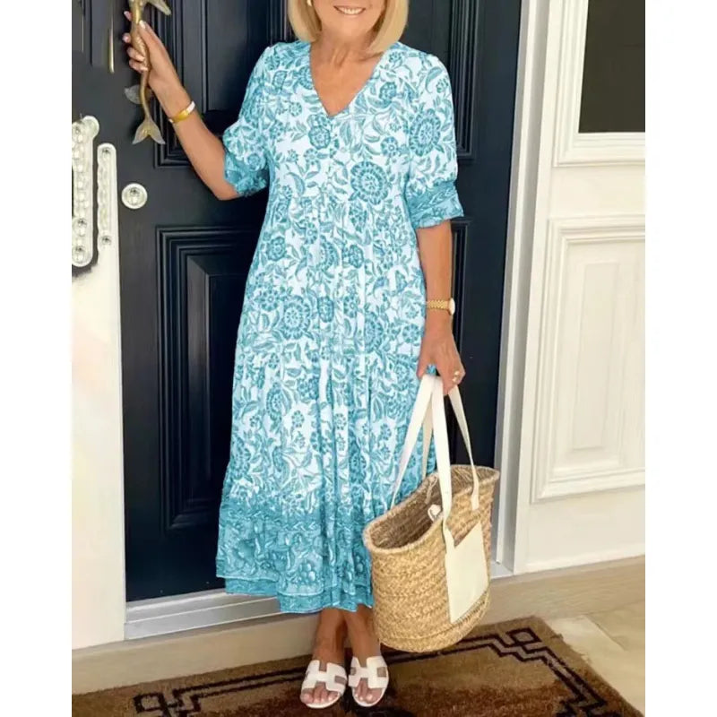 Billie - Robe d'été fleurie chic