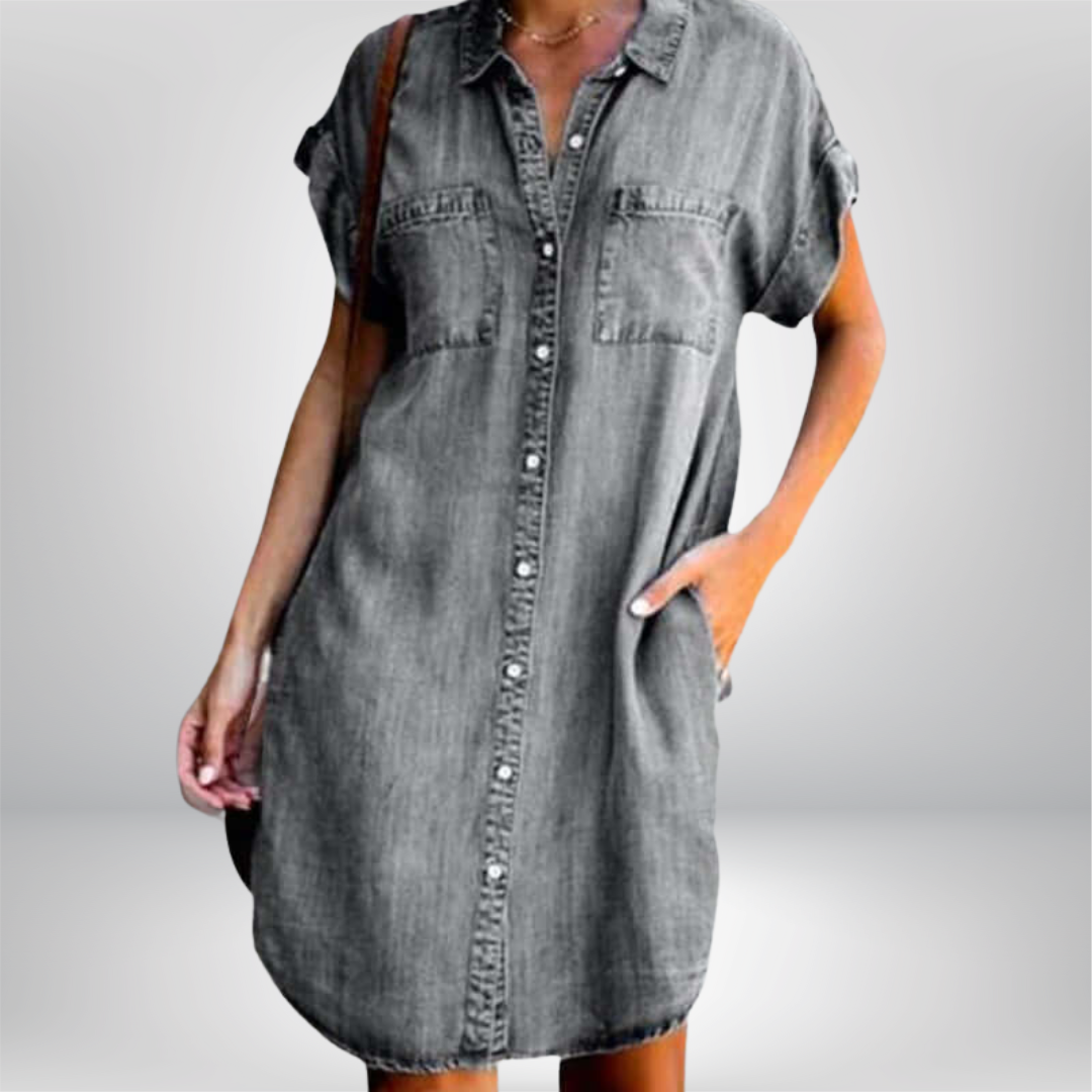 Sofia® | Robe Décontractée en Denim