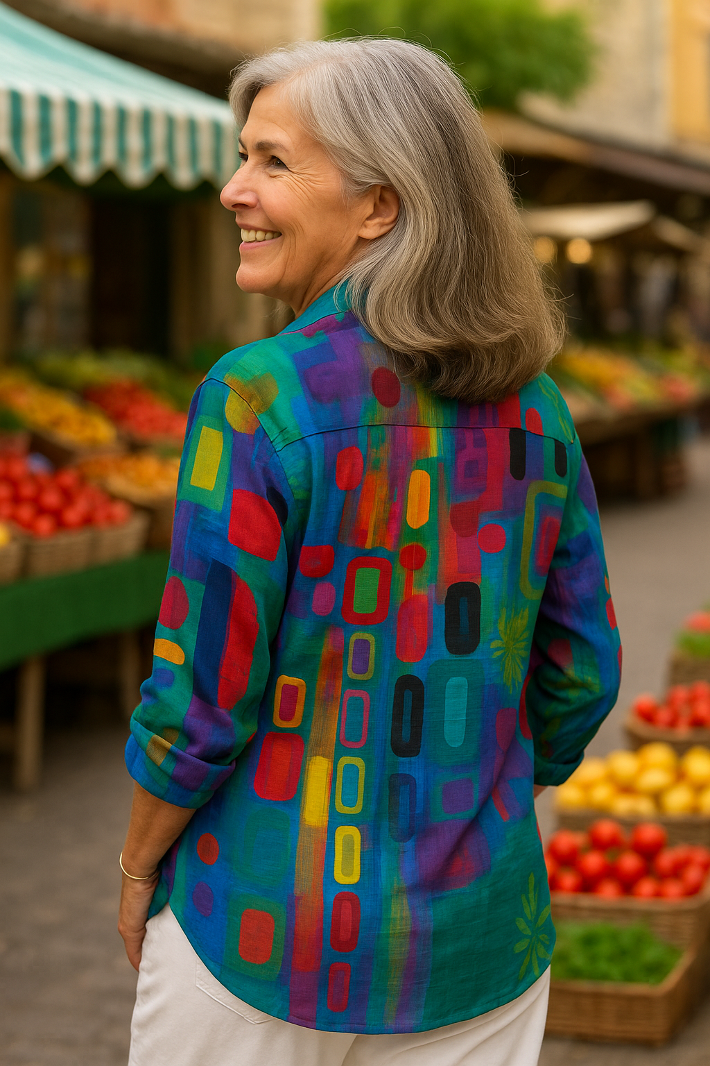 Edna | Blouse Artistique - Sans Effort, Incarnez Votre Authenticité (Nouvelles Couleurs)