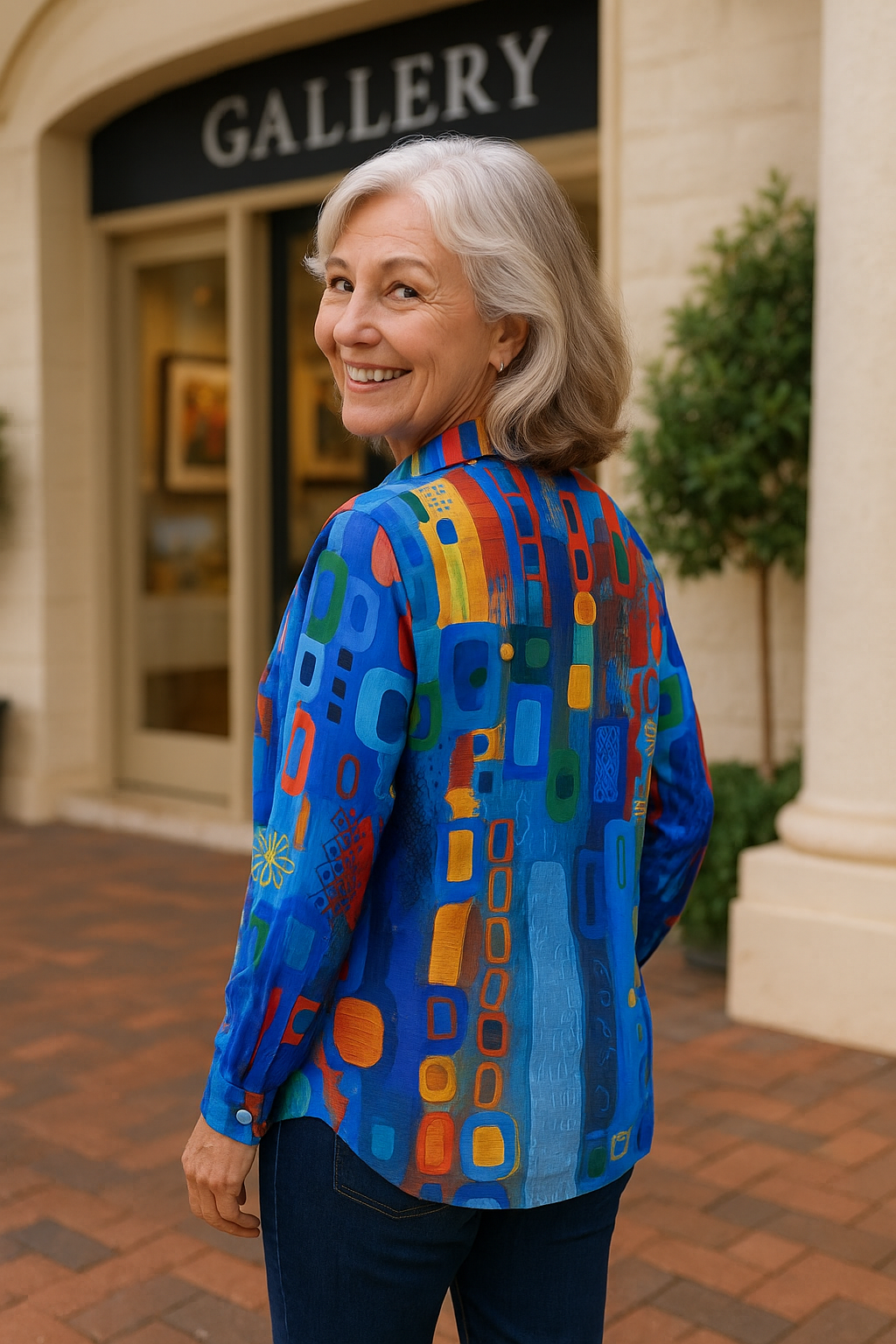 Edna | Blouse Artistique - Sans Effort, Incarnez Votre Authenticité (Nouvelles Couleurs)