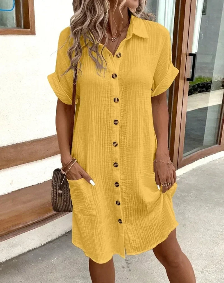 Ella | Robe Mini Élégante à Couverture pour le Ventre