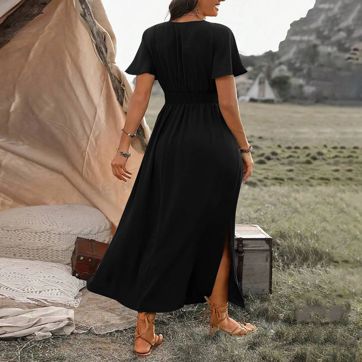ALANA | Robe longue élégante avec couvertural abdominale
