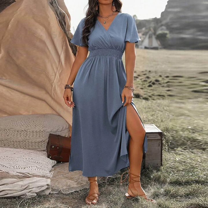 ALANA | Robe longue élégante avec couvertural abdominale