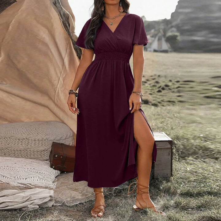 ALANA | Robe longue élégante avec couvertural abdominale