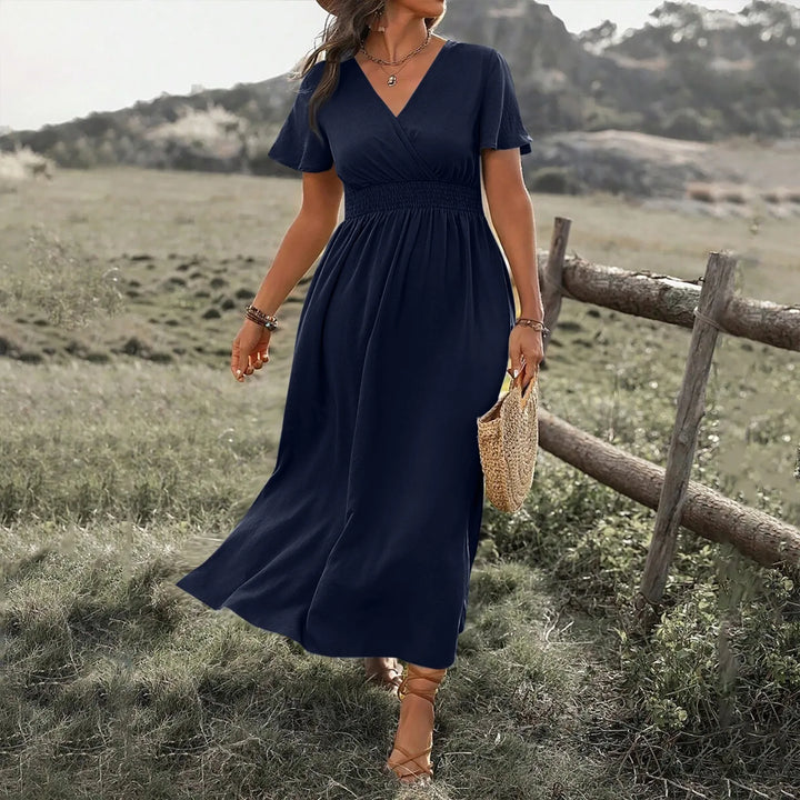 ALANA | Robe longue élégante avec couvertural abdominale