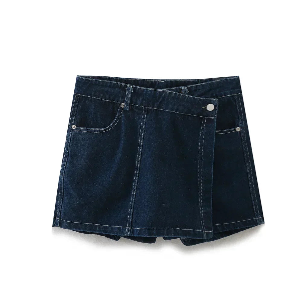 Ensemble en denim à col en V Sofia®