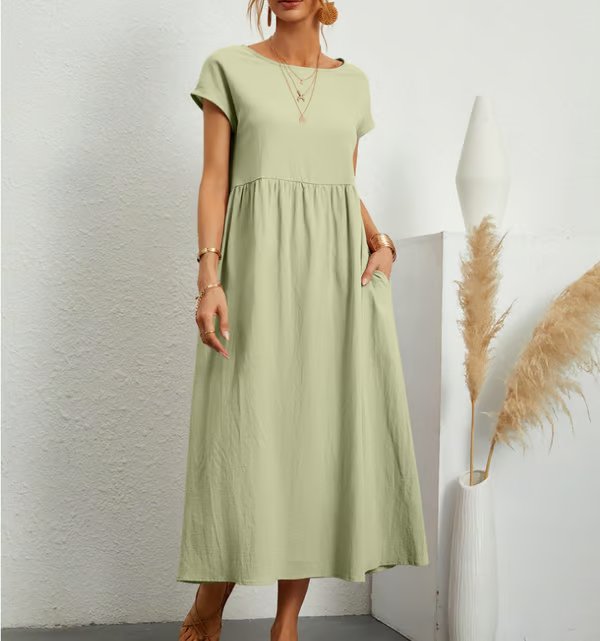 Robe sans manches en coton-linée avec poches BREEZY