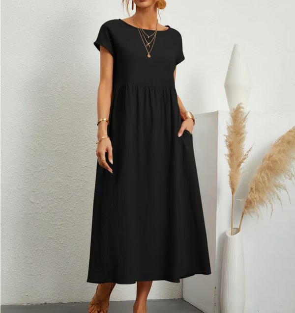 Robe sans manches en coton-linée avec poches BREEZY
