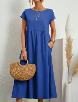 Robe sans manches en coton-linée avec poches BREEZY