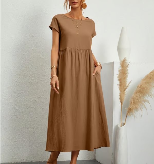 Robe sans manches en coton-linée avec poches BREEZY