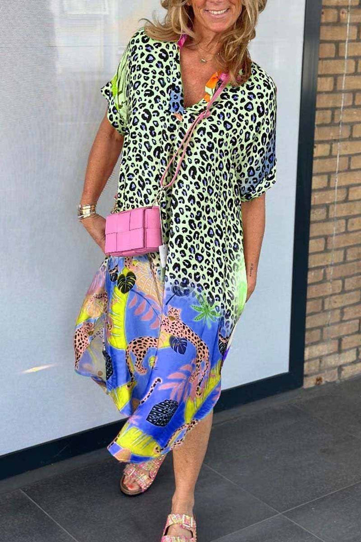 Christine | Robe unique à imprimé léopard