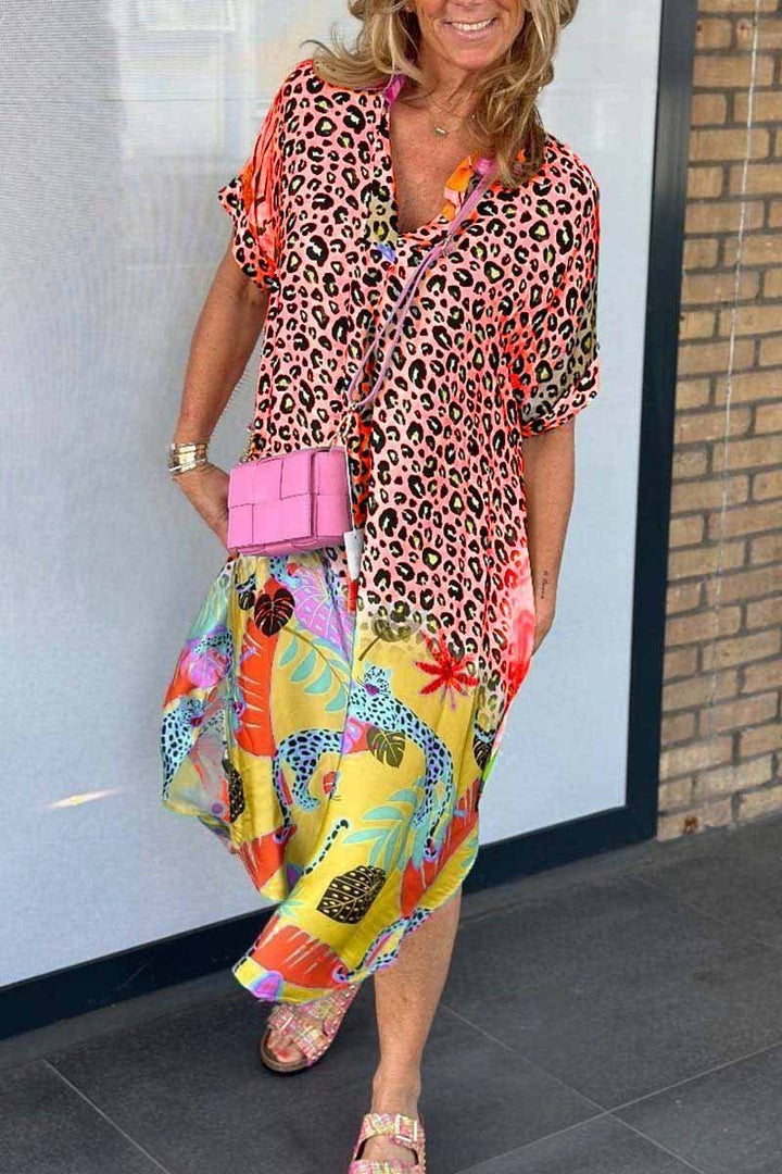 Christine | Robe unique à imprimé léopard