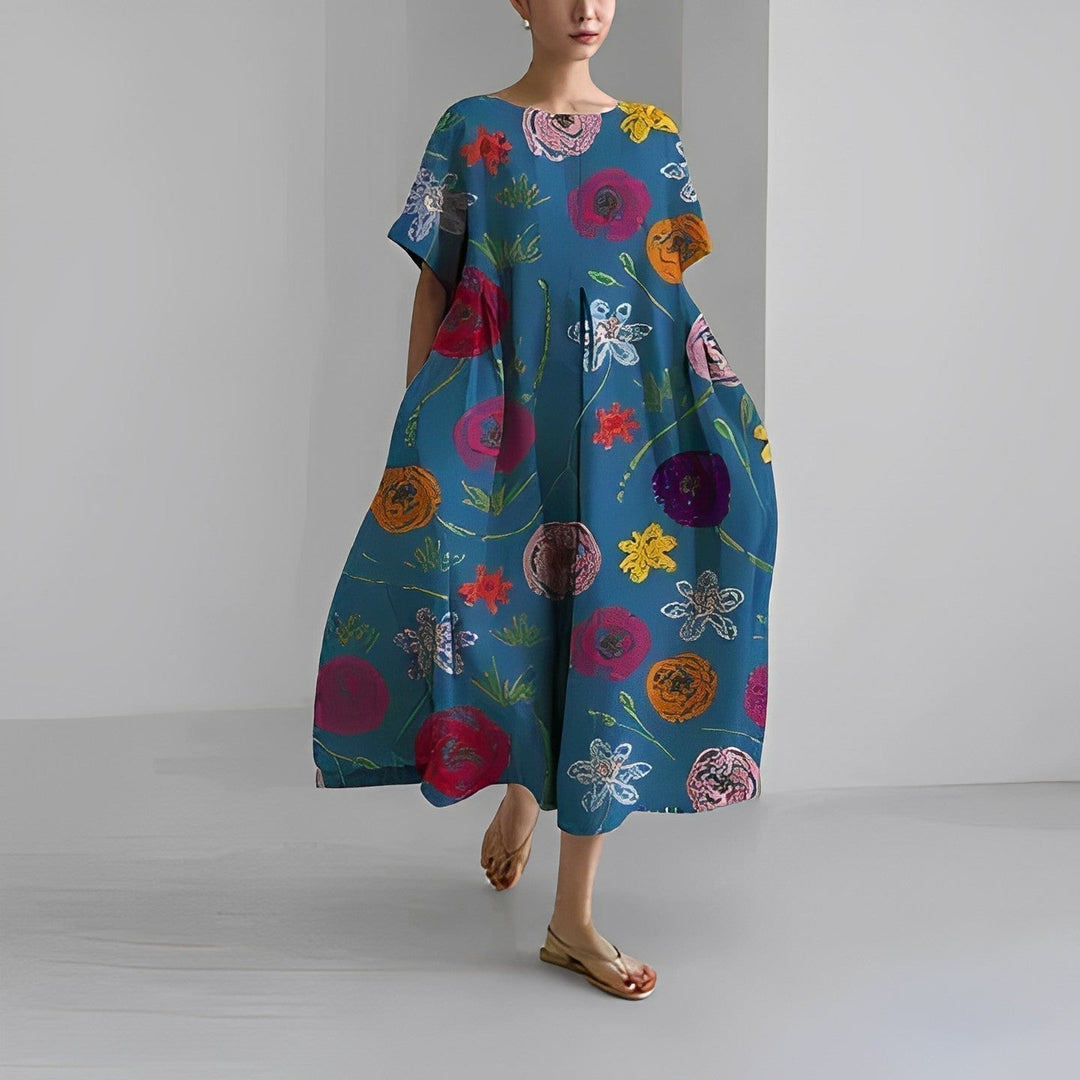 Claire - Robe à imprimé floral bohème