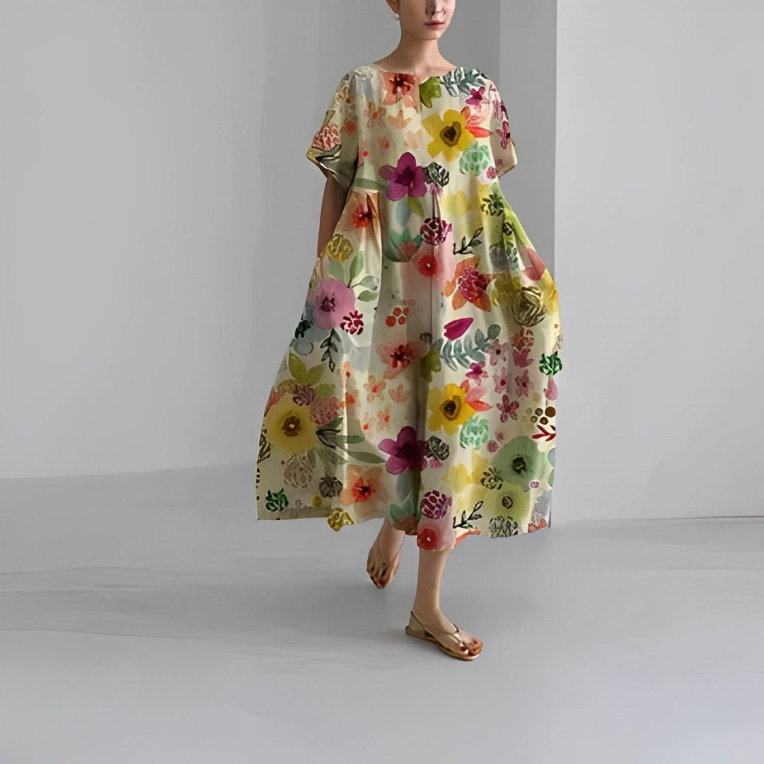 Claire - Robe à imprimé floral bohème