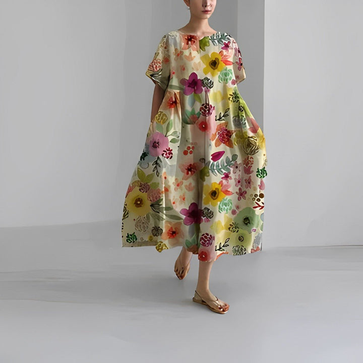 Claire - Robe à imprimé floral bohème
