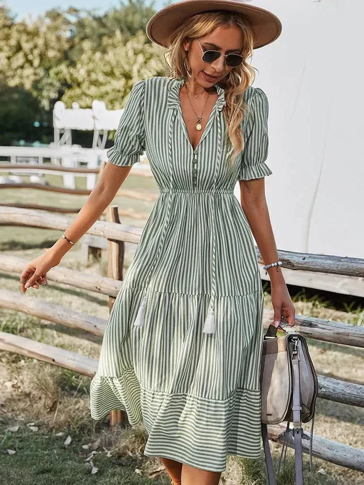 ROBE VESTE À VOLANTS COASTAL BELLE