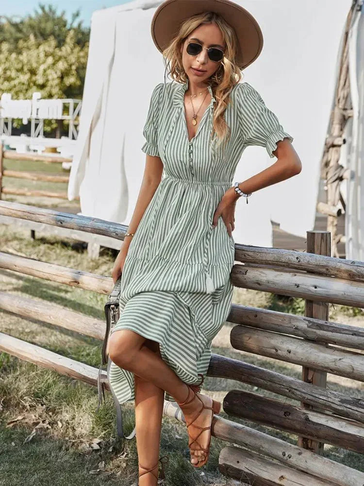 ROBE VESTE À VOLANTS COASTAL BELLE