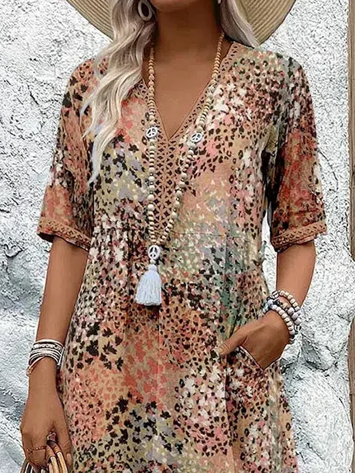 Florencia™ - Robe Midi Colorée