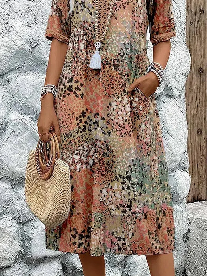 Florencia™ - Robe Midi Colorée