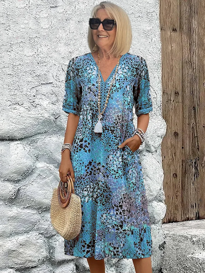 Florencia™ - Robe Midi Colorée