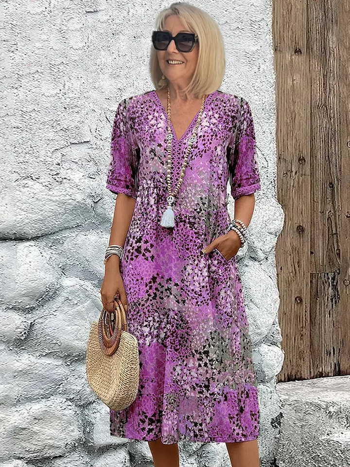 Florencia™ - Robe Midi Colorée
