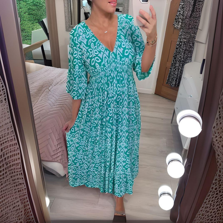 Victoria™ - Robe imprimée bohème