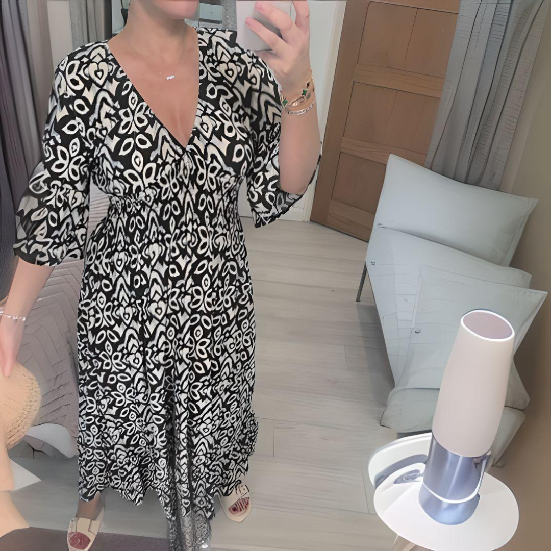 Victoria™ - Robe imprimée bohème