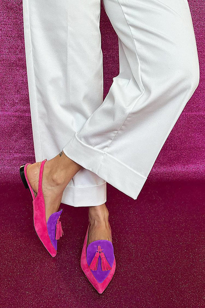 Frendessa | Ballerines à Franges et À Cheville avec Sangle