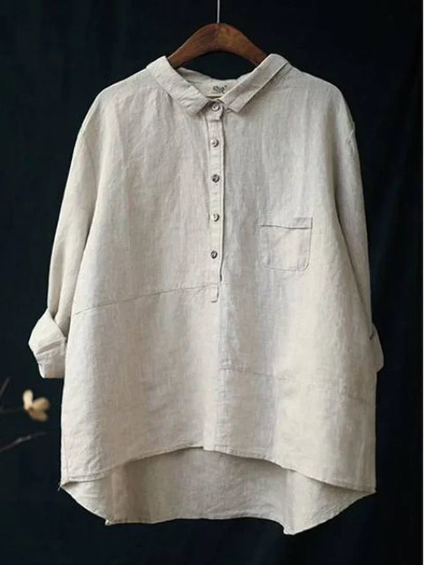 RHEA | Chemise en lin à manches longues pour femmes