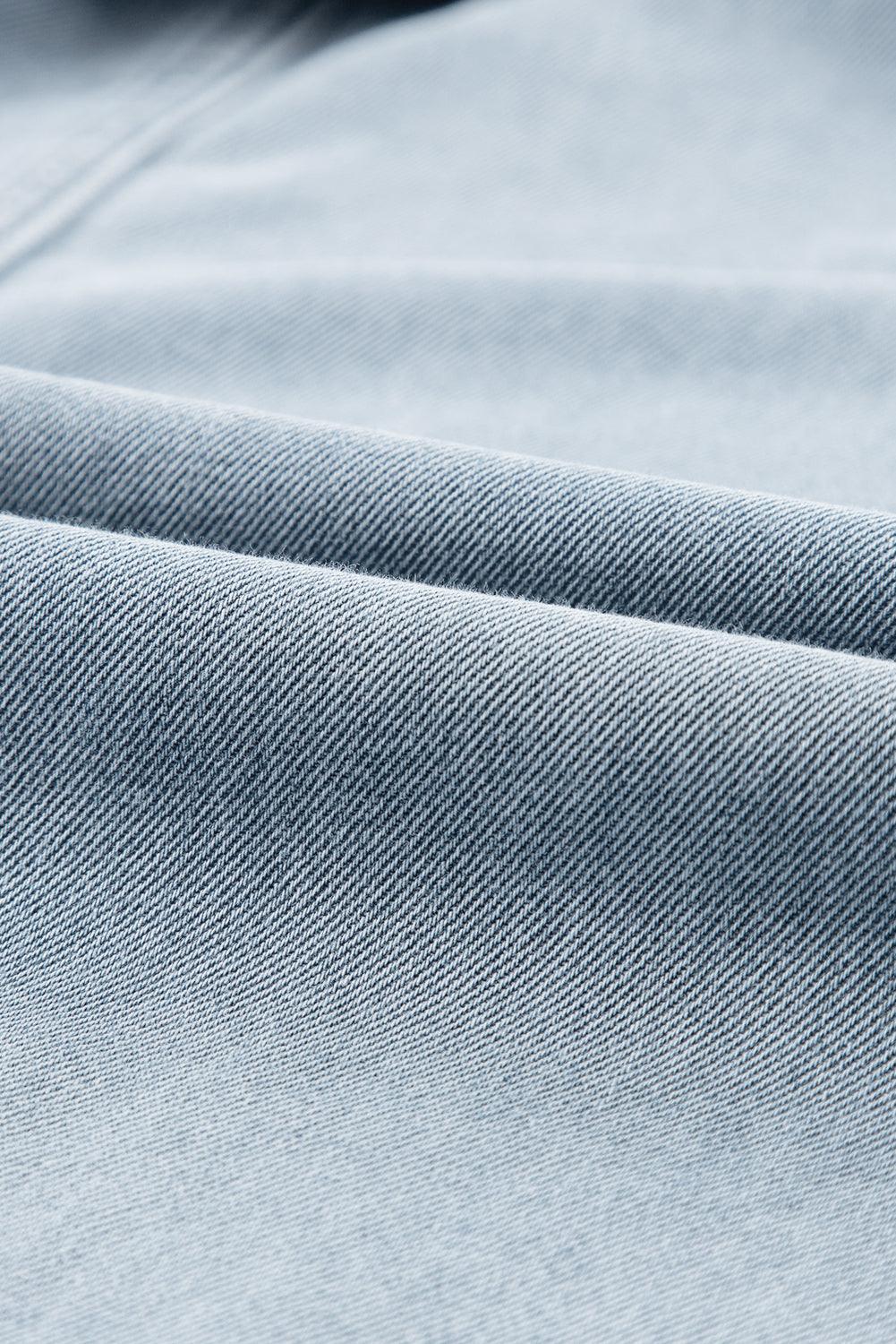 Sofia® | Robe en denim élégante avec manches courtes en forme de chauve-souris
