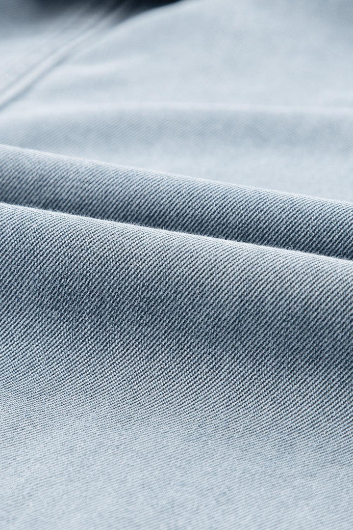 Sofia® | Robe en denim élégante avec manches courtes en forme de chauve-souris