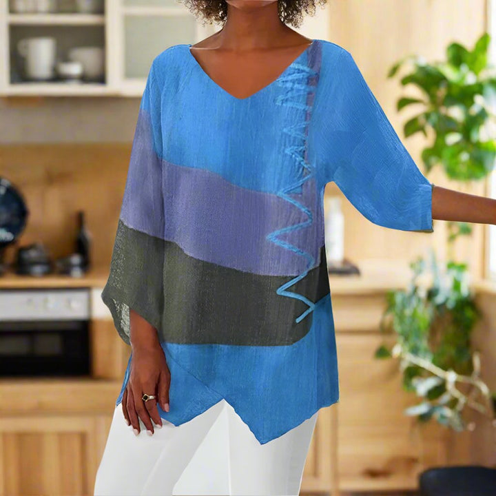 Eli | Chemise bicolore avec protection pour le ventre