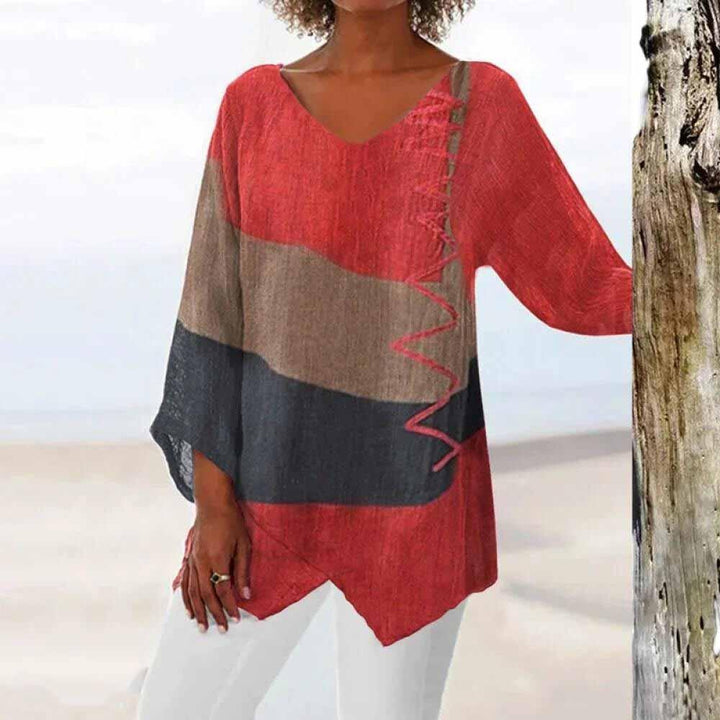 Eli | Chemise bicolore avec protection pour le ventre