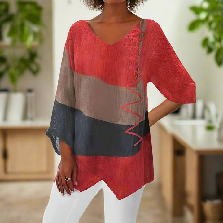 Eli | Chemise bicolore avec protection pour le ventre