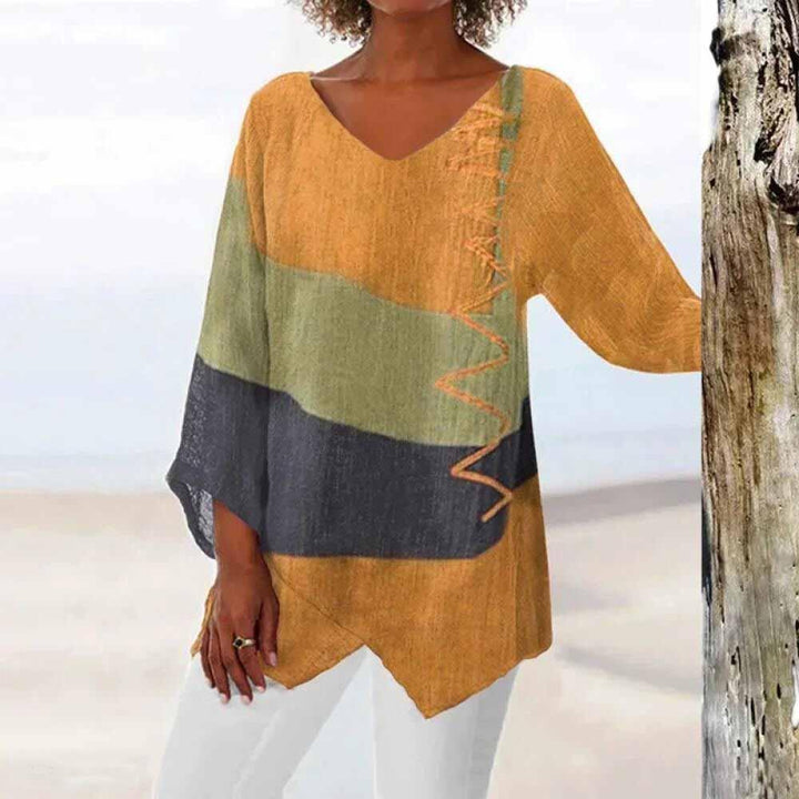 Eli | Chemise bicolore avec protection pour le ventre