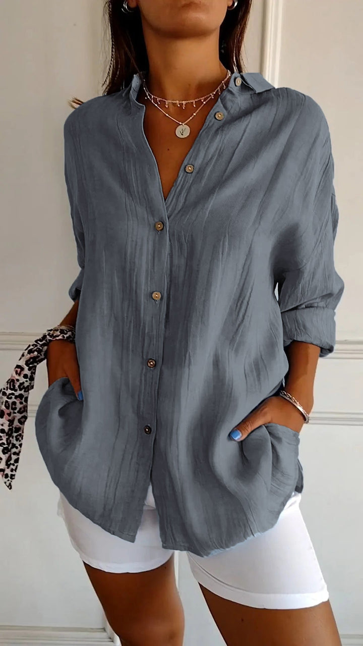 Sasha™ - Chemise élégante à style plissé