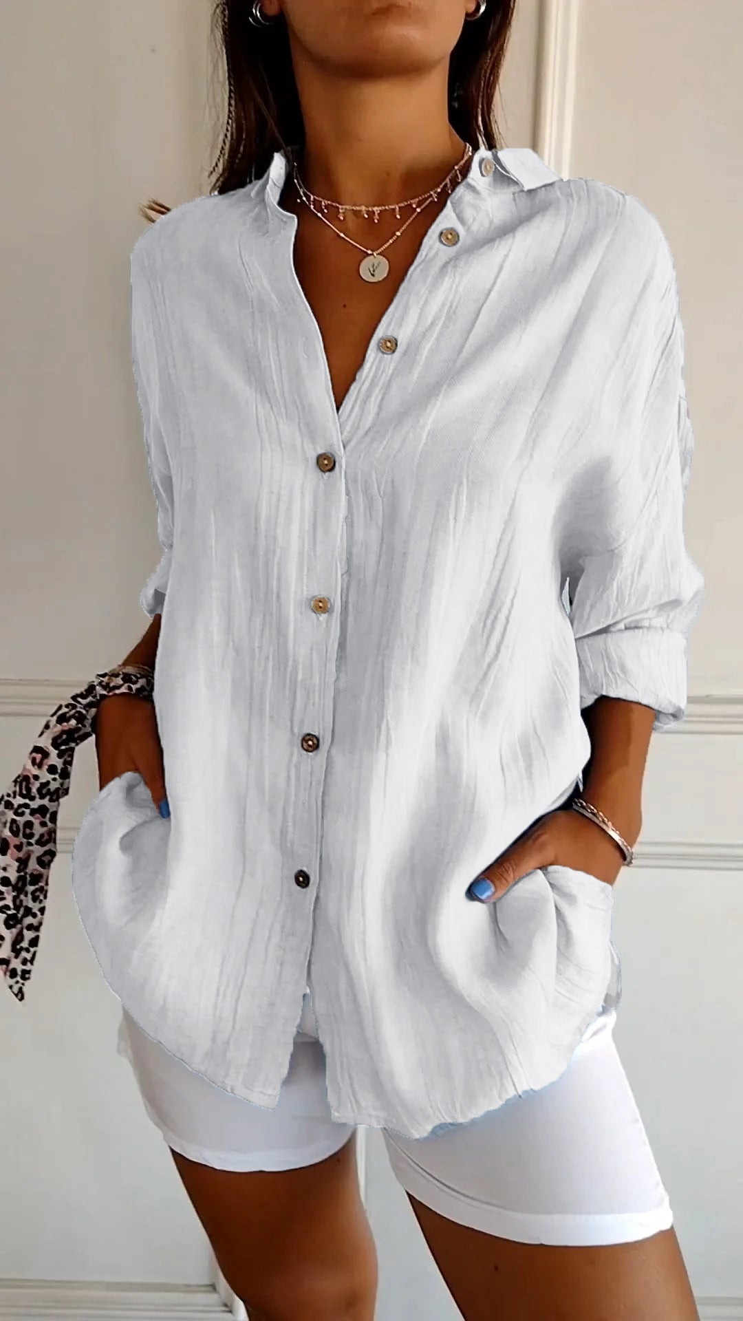 Sasha™ - Chemise élégante à style plissé