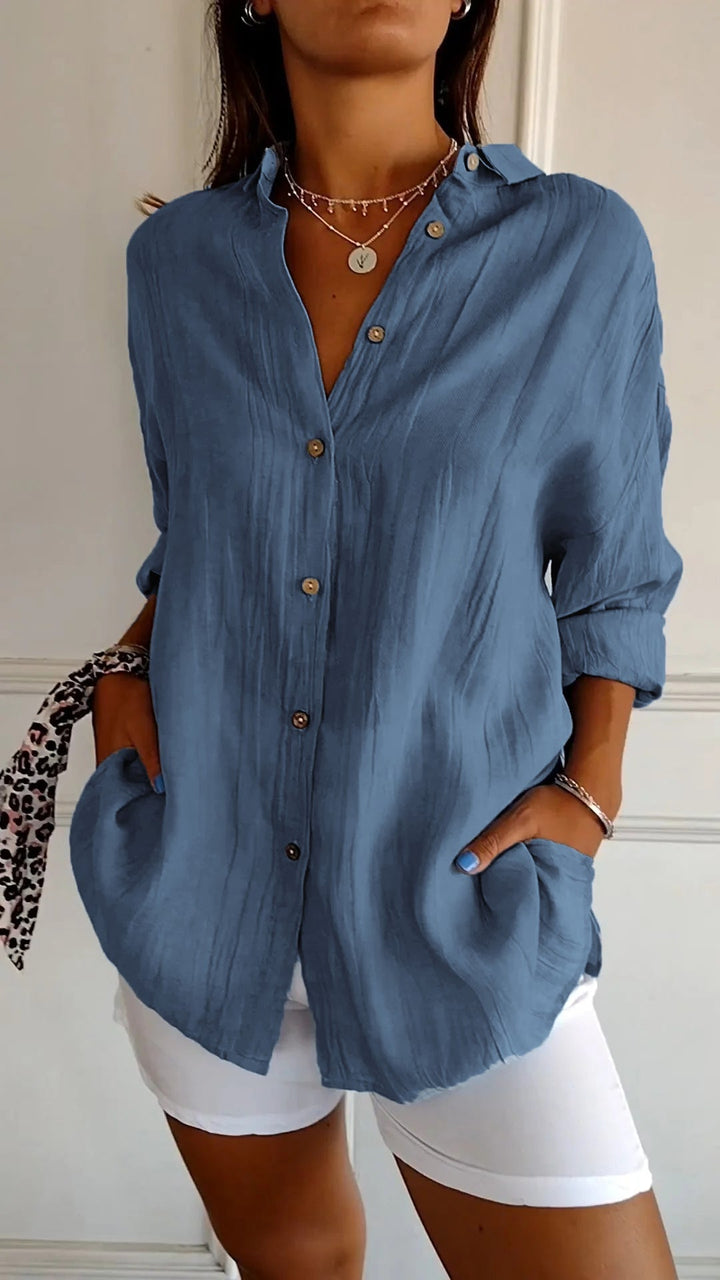 Sasha™ - Chemise élégante à style plissé