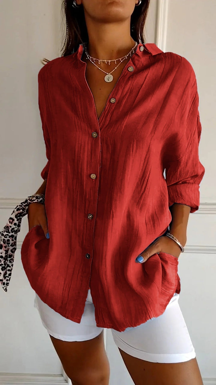 Sasha™ - Chemise élégante à style plissé