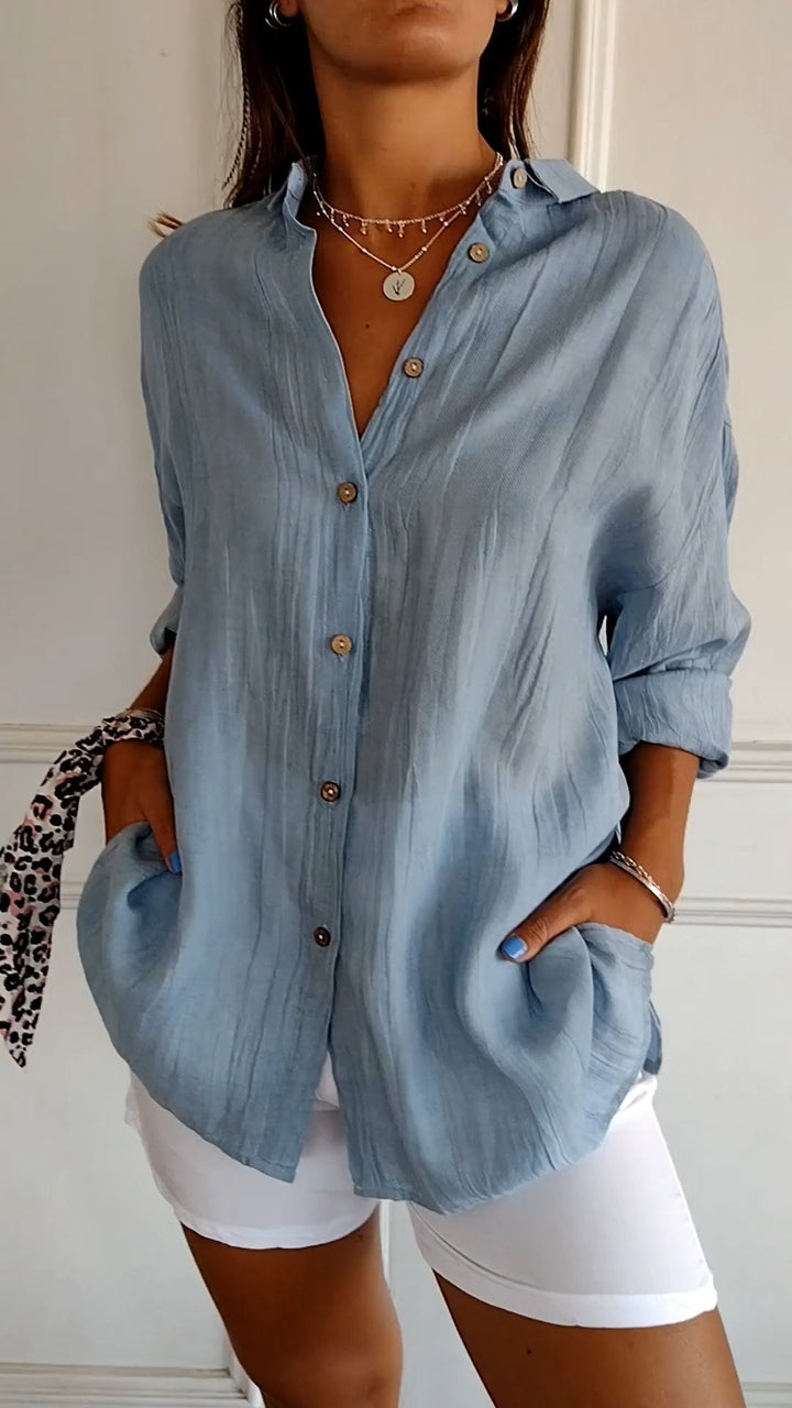 Sasha™ - Chemise élégante à style plissé