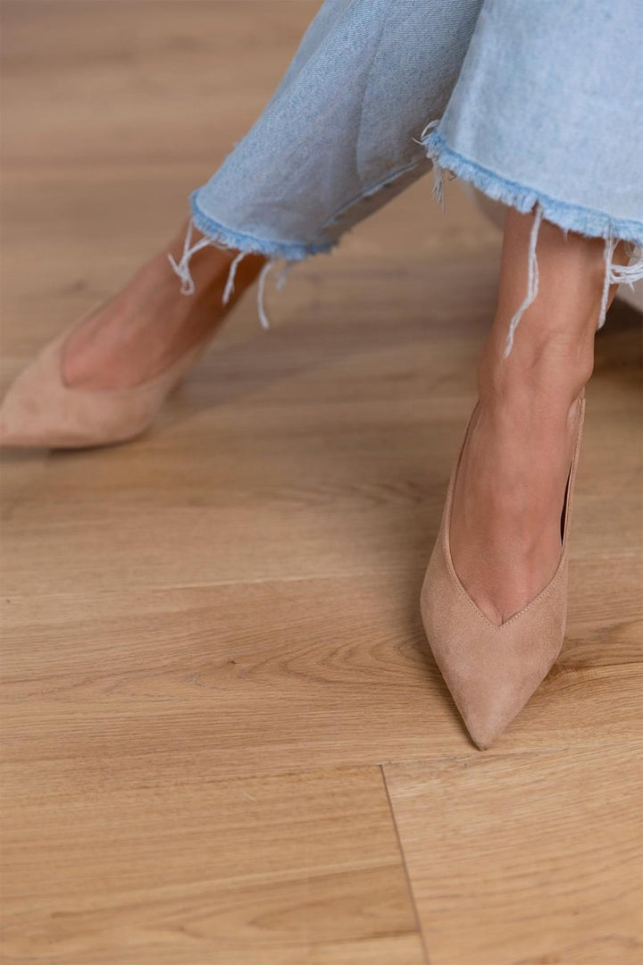 Marlena™ | Escarpins nude à talon fin