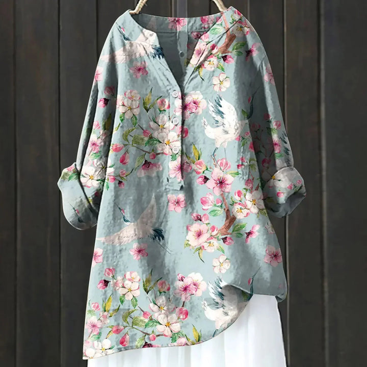 ZARA™ - BLOUSE CHIC AVEC ACCENTS FLOURAUX