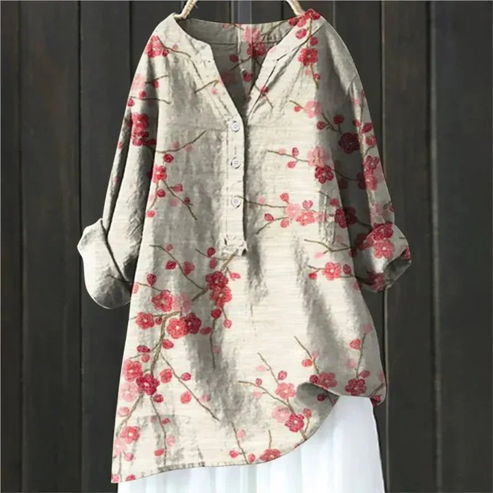 ZARA™ - BLOUSE CHIC AVEC ACCENTS FLOURAUX