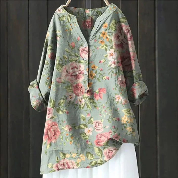 ZARA™ - BLOUSE CHIC AVEC ACCENTS FLOURAUX